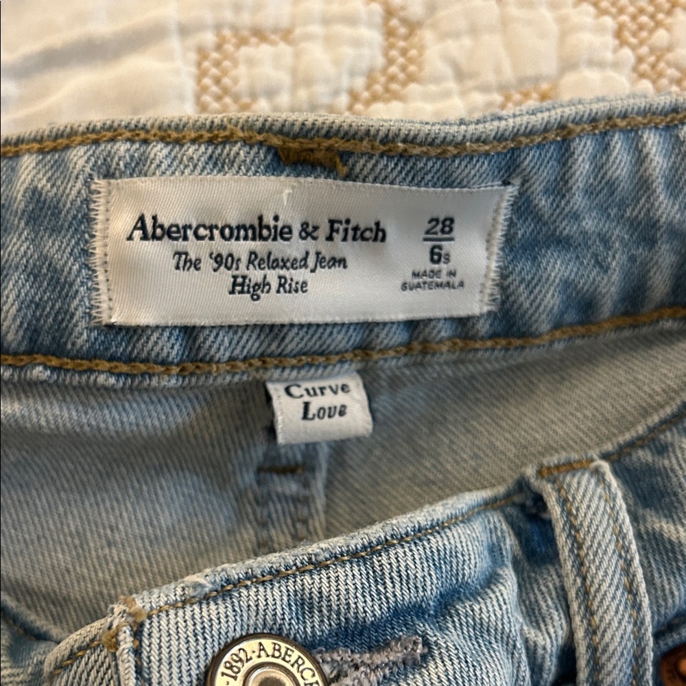 Abercrombie & Fitch Light Blue High Rise Jeans